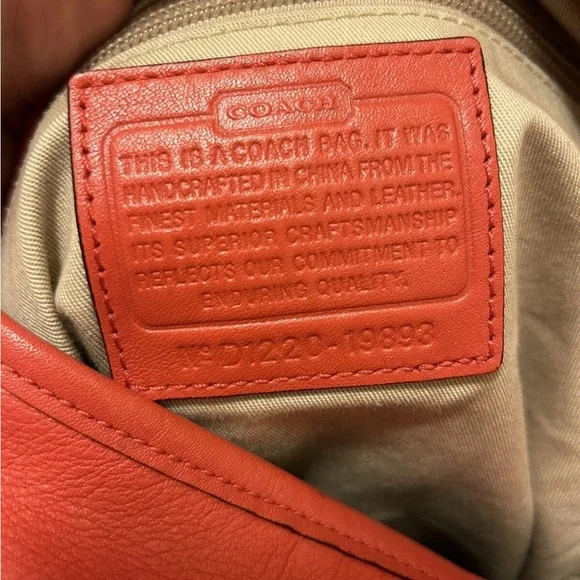 Coach Red Leather Legacy Hobo Women's Bag - Picture 8 of 16